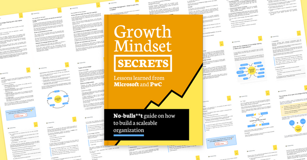 E-book - Growth Mindset Secrets: Lessons learned from Microsoft and PwC