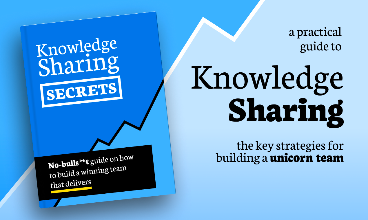 Knowledge sharing - 7 simple steps to streamline your team's efforts