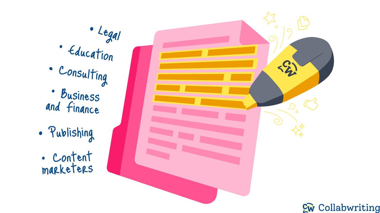 PDF annotation is a versatile tool that finds applications in various industries and professional settings. Here are some industry use cases where PDF annotation is needed: Legal, Education, Consulting, Business and finance, Publishing, Content Marketing