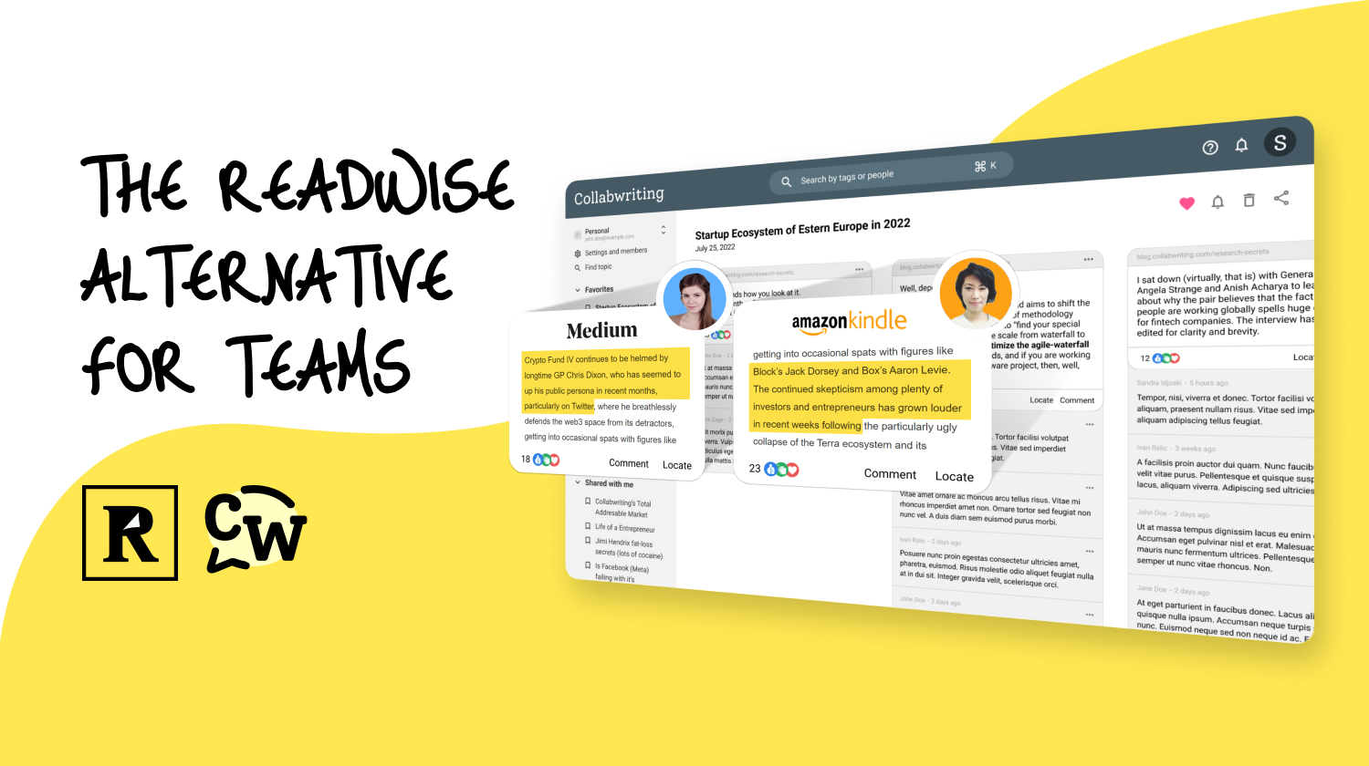 Best Readwise Alternative for Personal & Team Research [2025]