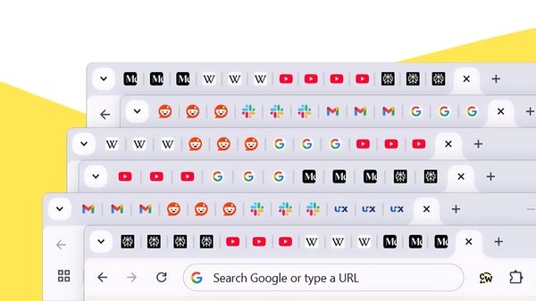 Messy browser with ton of open tabs 